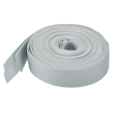 Harfington Lightweight Polypropylene Webbing Strap 0.8" 10 Yard Backpack Strapping Band Pale Grey for Outdoor Luggage Cargo Straps