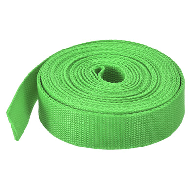 Harfington Lightweight Polypropylene Webbing Strap 0.8" 10 Yard Backpack Strapping Band Light Green for Outdoor Luggage Cargo Straps