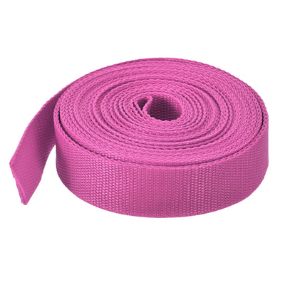 Harfington Lightweight Polypropylene Webbing Strap 0.8" 10 Yard Backpack Strapping Band Plum Red for Outdoor Luggage Cargo Straps