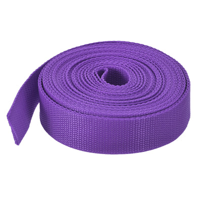 Harfington Lightweight Polypropylene Webbing Strap 0.8" 10 Yard Backpack Strapping Band Dark Purple for Outdoor Luggage Cargo Straps