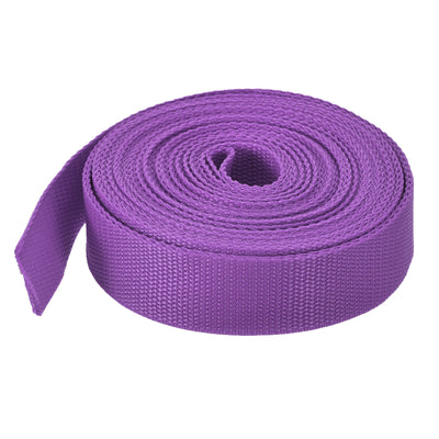 Harfington Lightweight Polypropylene Webbing Strap 0.8" 10 Yard Backpack Strapping Band Purplish Red for Outdoor Luggage Cargo Straps