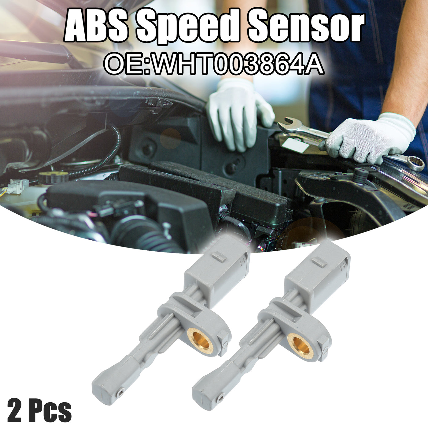 ACROPIX Hinten Links Rechts ABS-Sensor passend für Audi A3 Nr. WHT003864A - 2 Stück