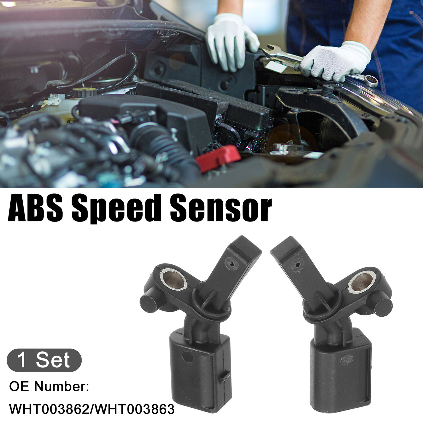 ACROPIX Hinten Links Rechts ABS-Sensor passend für Audi A1 Nr. WHT003862 - 2 Stück