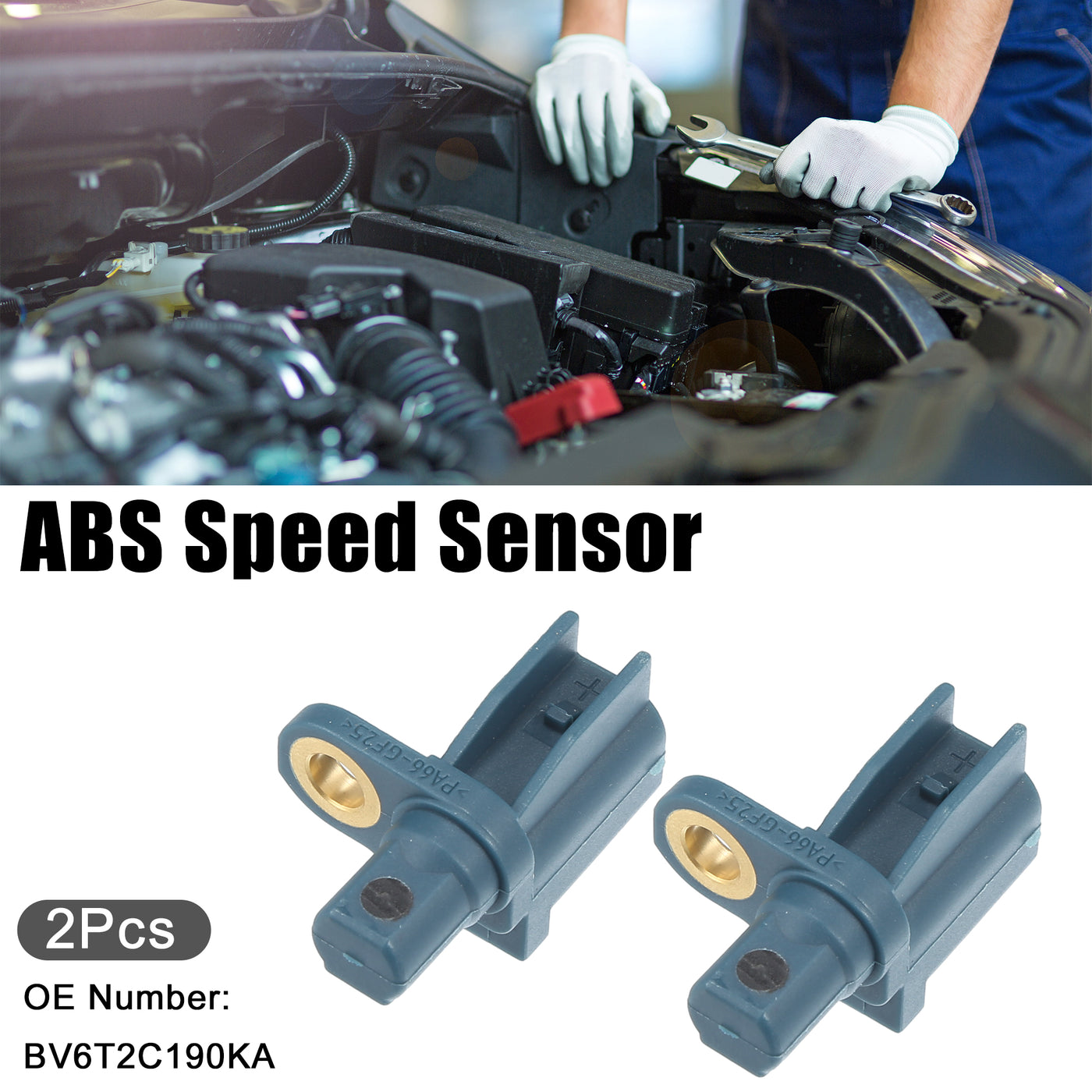 ACROPIX Hinten Links Rechts ABS-Sensor passend für Ford Nr. BV6T2C190KA - 2 Stück