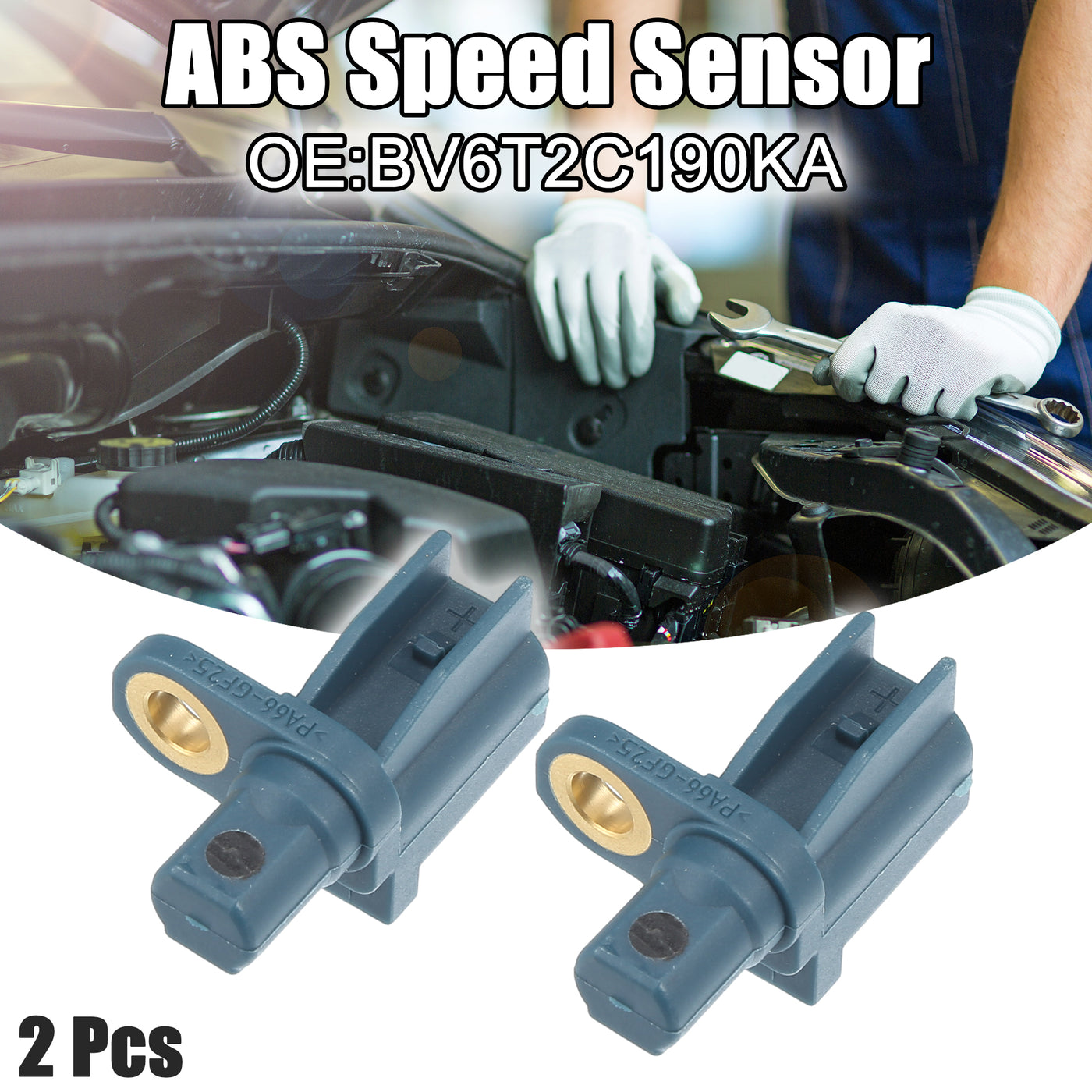 ACROPIX Hinten Links Rechts ABS-Sensor passend für Ford Nr. BV6T2C190KA - 2 Stück