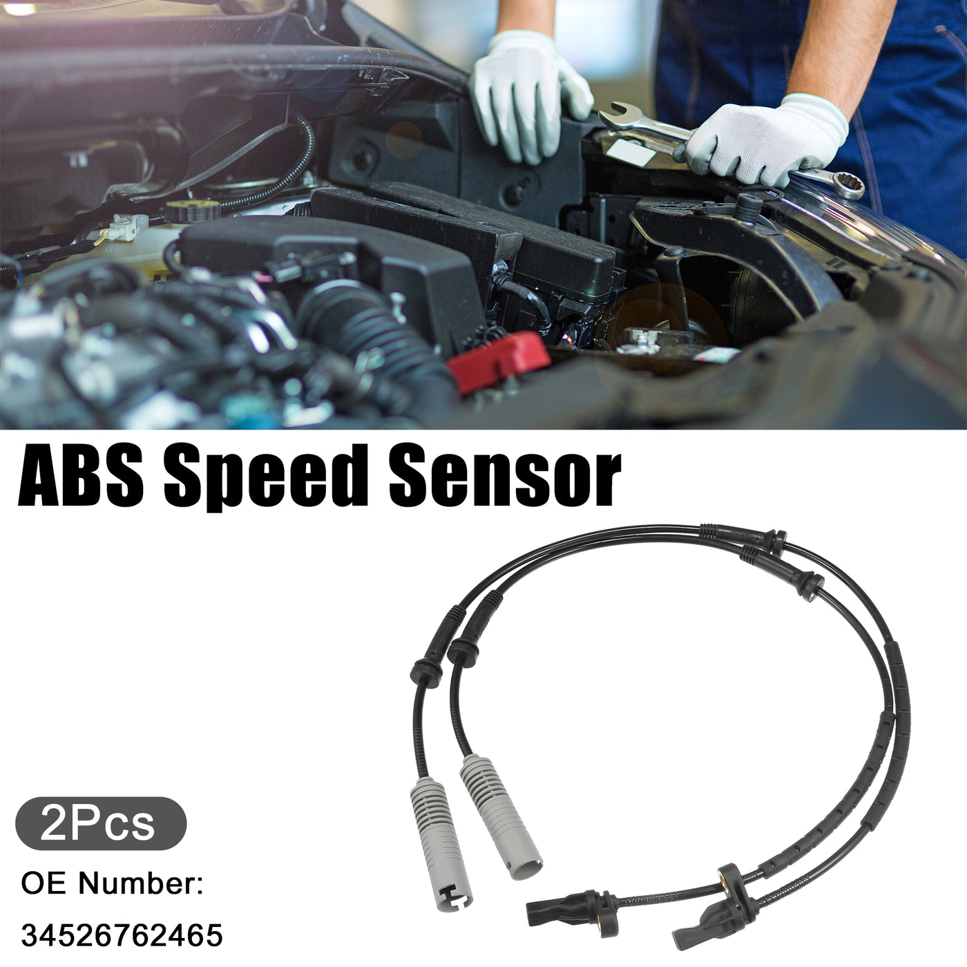 ACROPIX Vorderer linker rechter ABS-Sensor passend für BMW 325i Nr. 34526762465 - 2 Stück