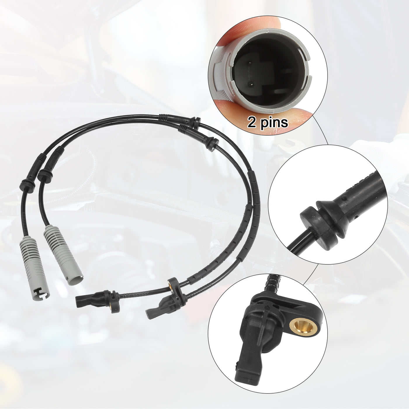 ACROPIX Vorderer linker rechter ABS-Sensor passend für BMW 325i Nr. 34526762465 - 2 Stück