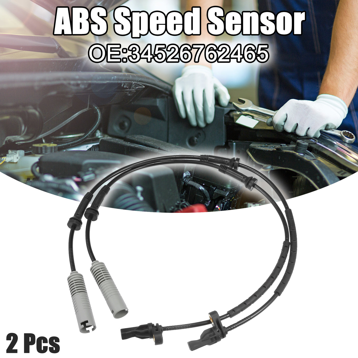 ACROPIX Vorderer linker rechter ABS-Sensor passend für BMW 325i Nr. 34526762465 - 2 Stück