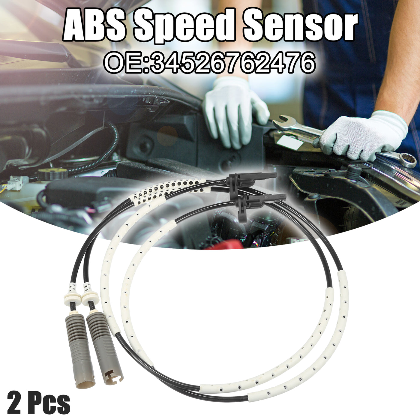 ACROPIX Hinten Links Rechts ABS-Sensor passend für BMW 335i Nr. 34526762476 - 2 Stück