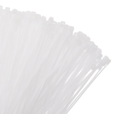 Harfington 1000pcs 3 Inch 11 Lbs Cable Zip Ties Self-Locking Small Nylon Cable Tie Wraps 1/8" for Cord Management, White