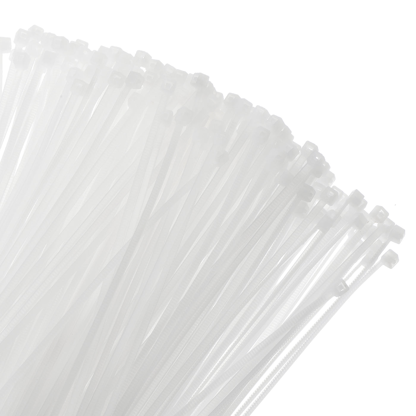 Harfington 400pcs 6 Inch 22 Lbs Cable Zip Ties Self-Locking Small Nylon Cable Tie Wraps 0.16" for Cord Management, White