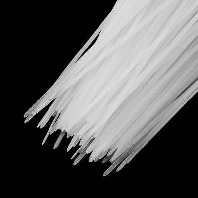 Harfington 800pcs 6 Inch 22 Lbs Cable Zip Ties Self-Locking Small Nylon Cable Tie Wraps 0.16" for Cord Management, White