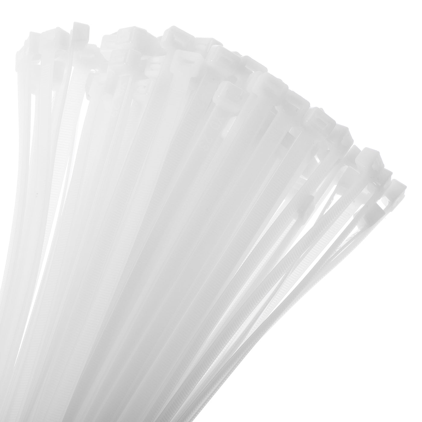 Harfington 100pcs 16 Inch 176 Lbs Cable Zip Ties Self-Locking Extra Long Nylon Cable Tie Wraps 3/8" for Cord Management, White