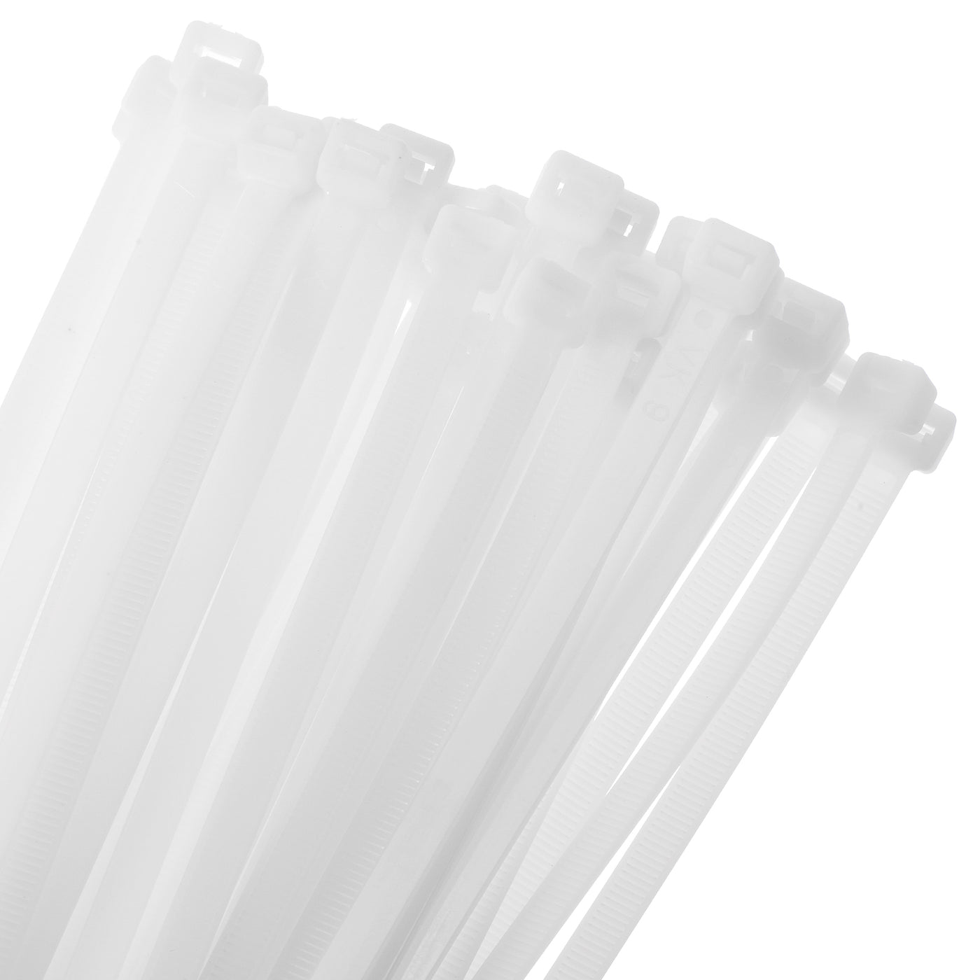 Harfington 50pcs 26 Inch 176 Lbs Cable Zip Ties Self-Locking Extra Long Nylon Cable Tie Wraps 3/8" for Cord Management, White