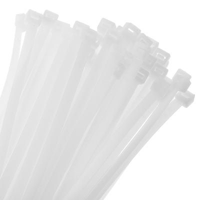 Harfington 50pcs 31.5 Inch 176 Lbs Cable Zip Ties Self-Locking Extra Long Nylon Cable Tie Wraps 3/8" for Cord Management, White