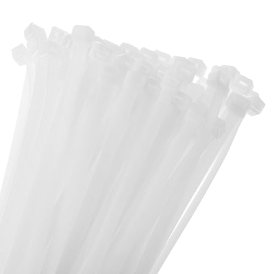 Harfington 100pcs 39 Inch 176 Lbs Cable Zip Ties Self-Locking Extra Long Nylon Cable Tie Wraps 3/8" for Cord Management, White