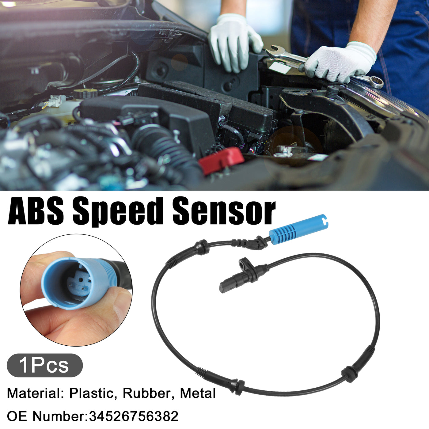 ACROPIX Auto ABS Raddrehzahlsensor passend für BMW Nr. 34526756382 - 1 Stück