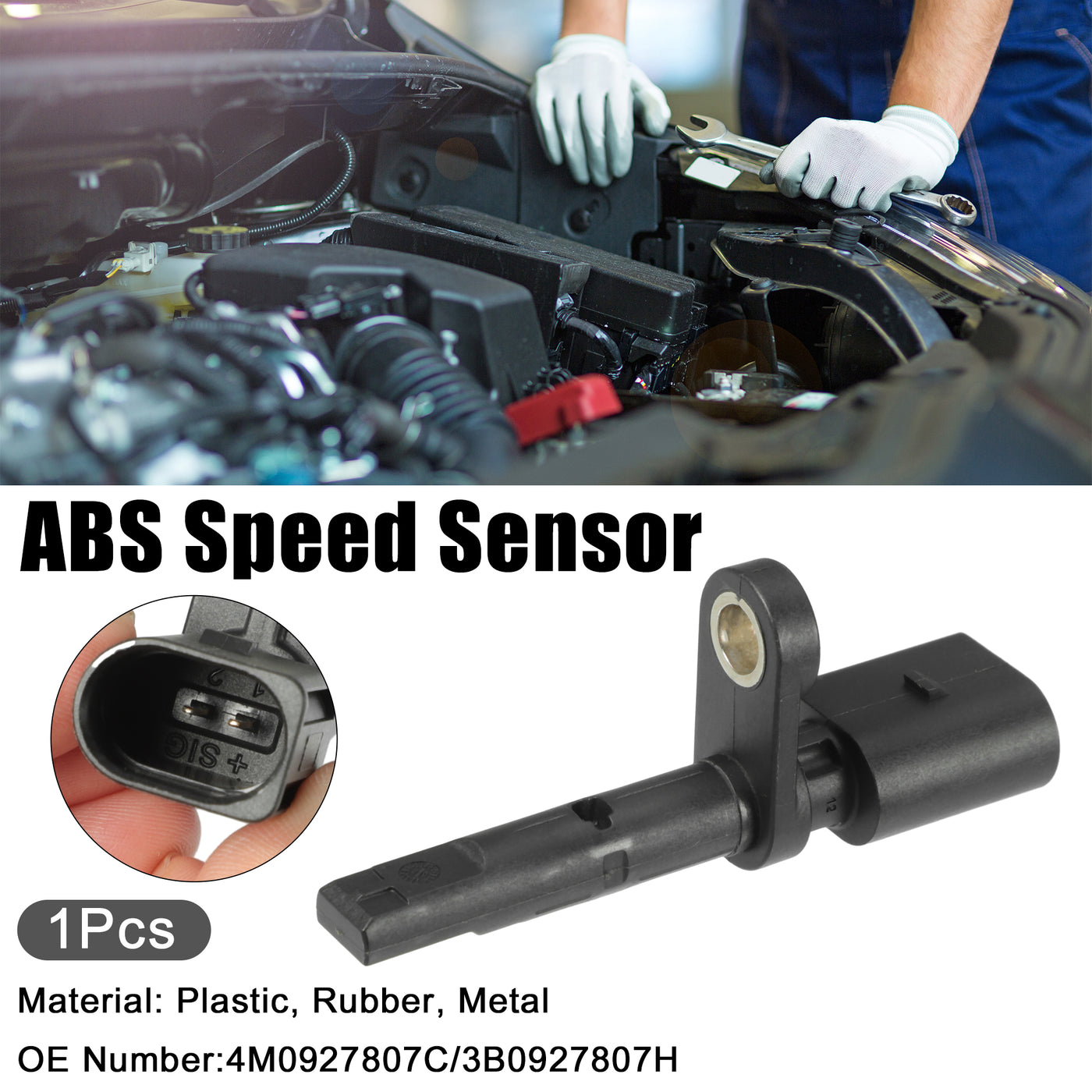 ACROPIX ABS Raddrehzahlsensor passend für Volkswagen Nr. 4M0927807C - 1 Stück