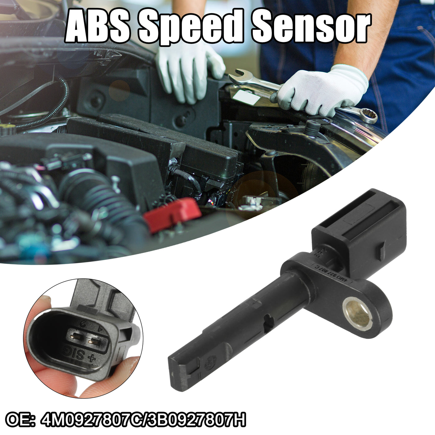 ACROPIX ABS Raddrehzahlsensor passend für Volkswagen Nr. 4M0927807C - 1 Stück