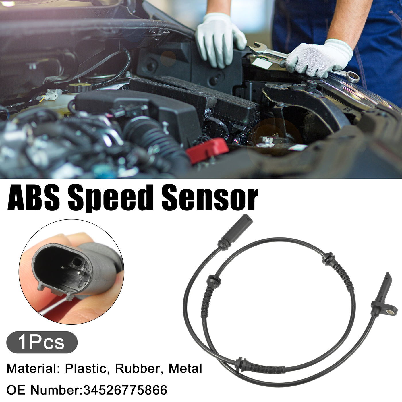 ACROPIX ABS Raddrehzahlsensor passend für BMW 535i Nr. 34526775866 - 1 Stück