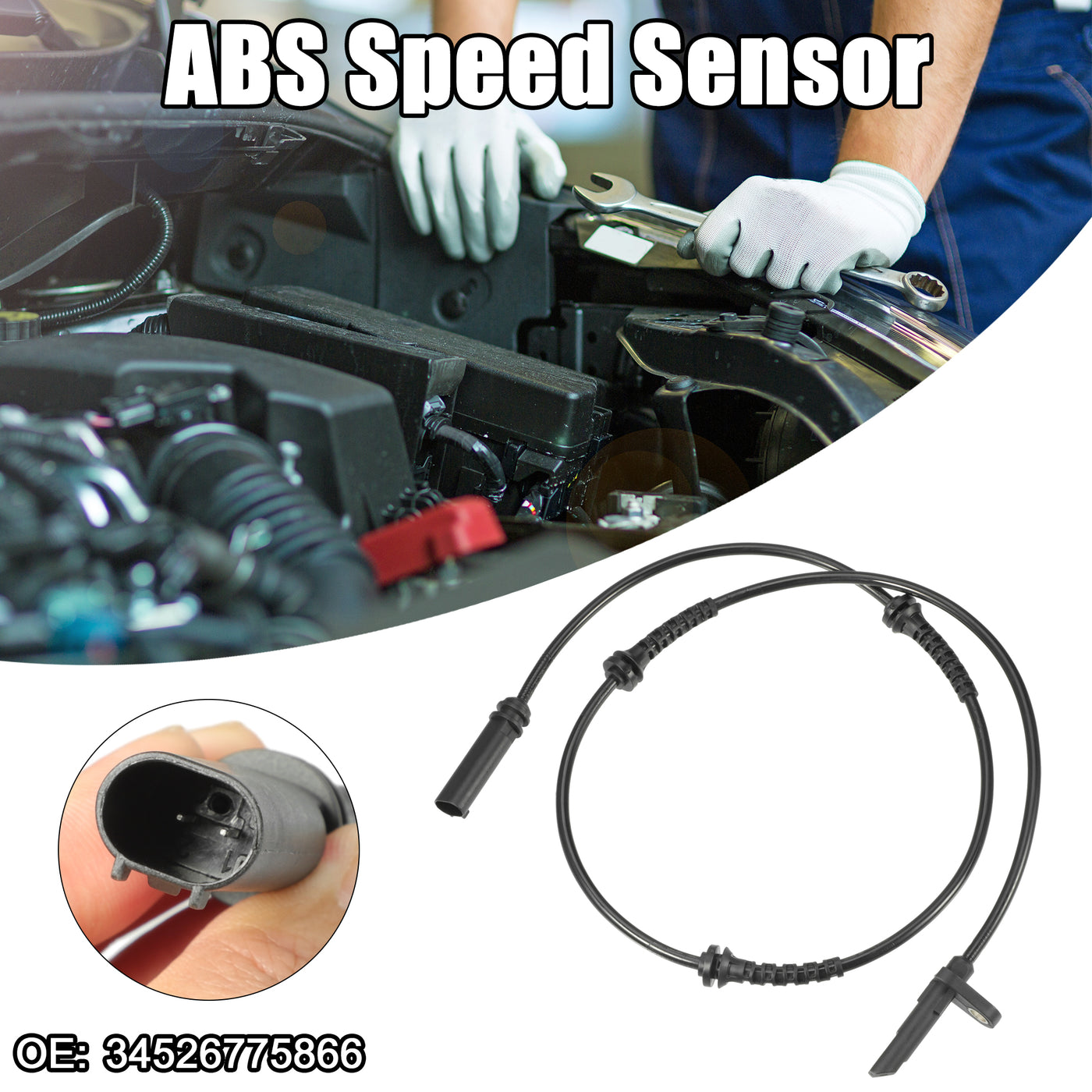 ACROPIX ABS Raddrehzahlsensor passend für BMW 535i Nr. 34526775866 - 1 Stück