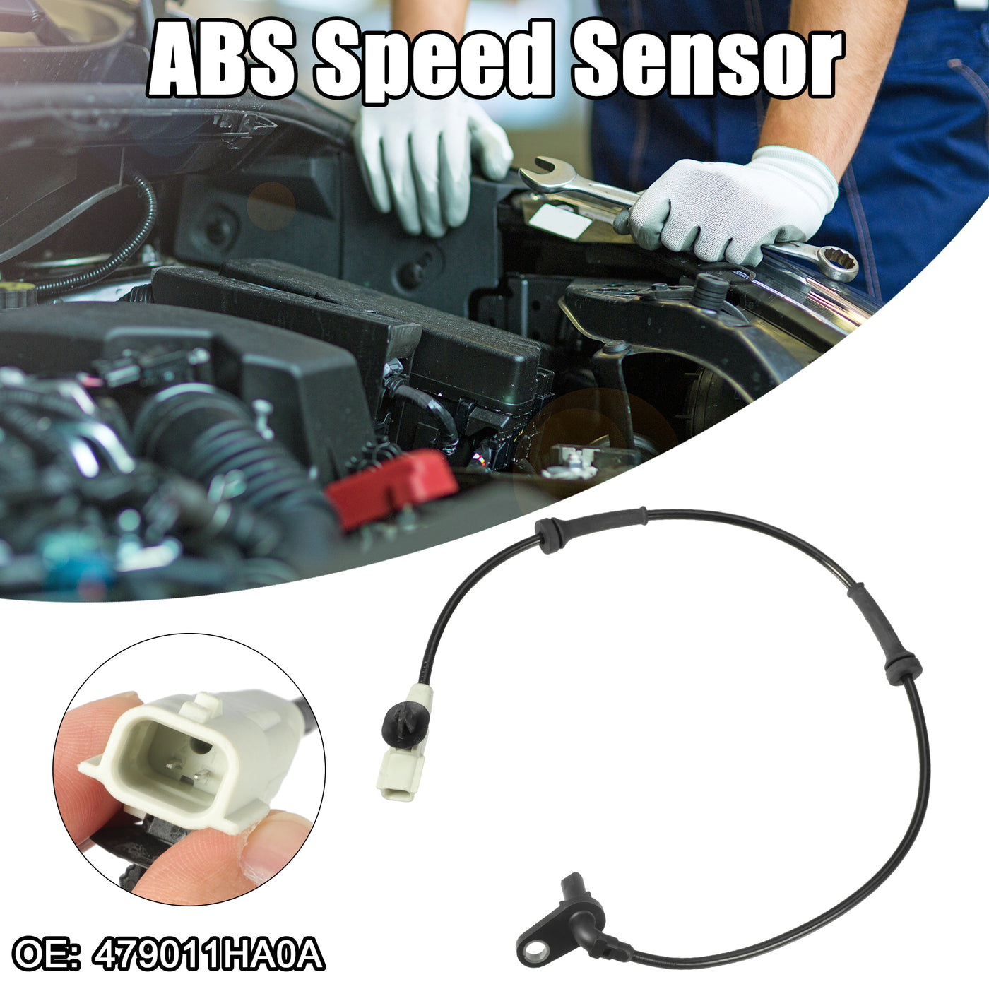 ACROPIX ABS Raddrehzahlsensor passend für Nissan Nr. 479011HA0A - 1 Stück