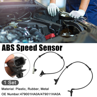 Harfington ABS Wheel Speed Sensor ABS Sensor Fit for Nissan Versa 2012-2019 Versa Note 2014-2019 No.479001HA0A/479011HA0A - Pack of 2