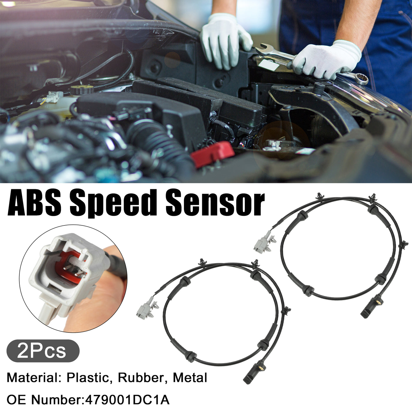 ACROPIX Auto ABS Raddrehzahlsensor passend für Nissan Nr. 479001DC1A - 2 Stück