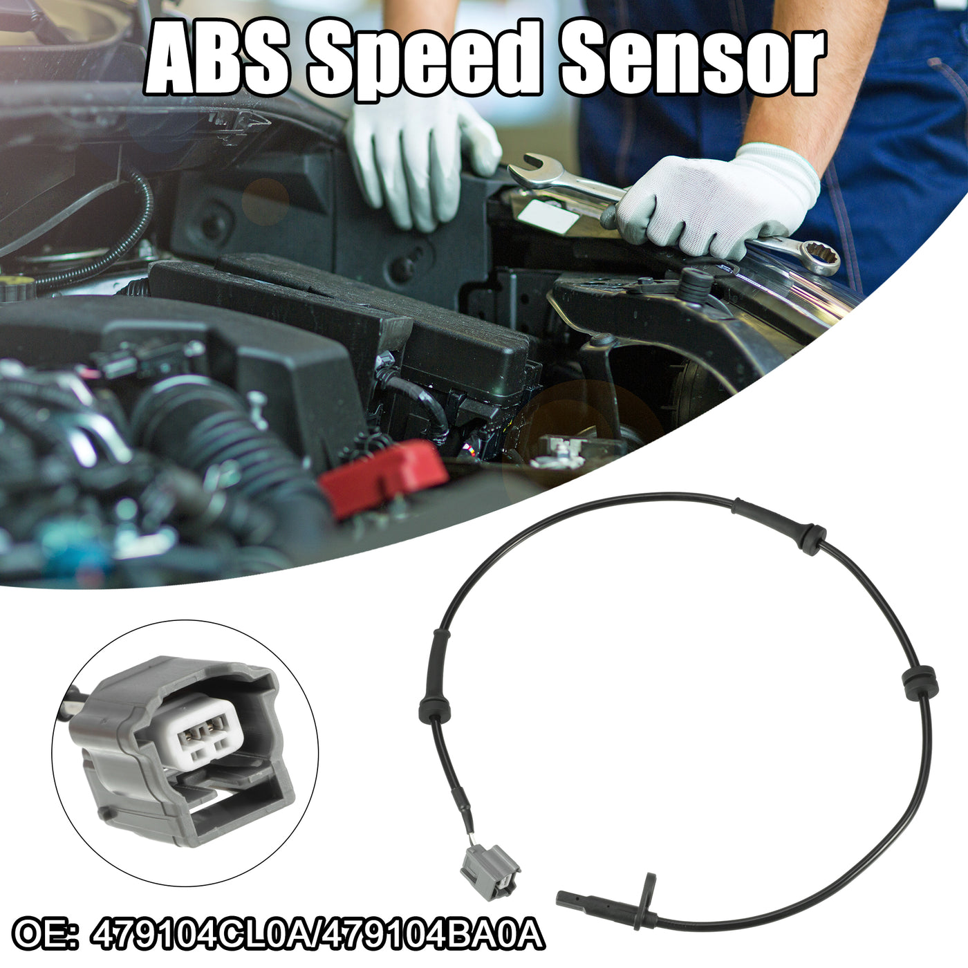 ACROPIX Auto ABS Raddrehzahlsensor passend für Nissan Nr. 479104CL0A - 1 Stück