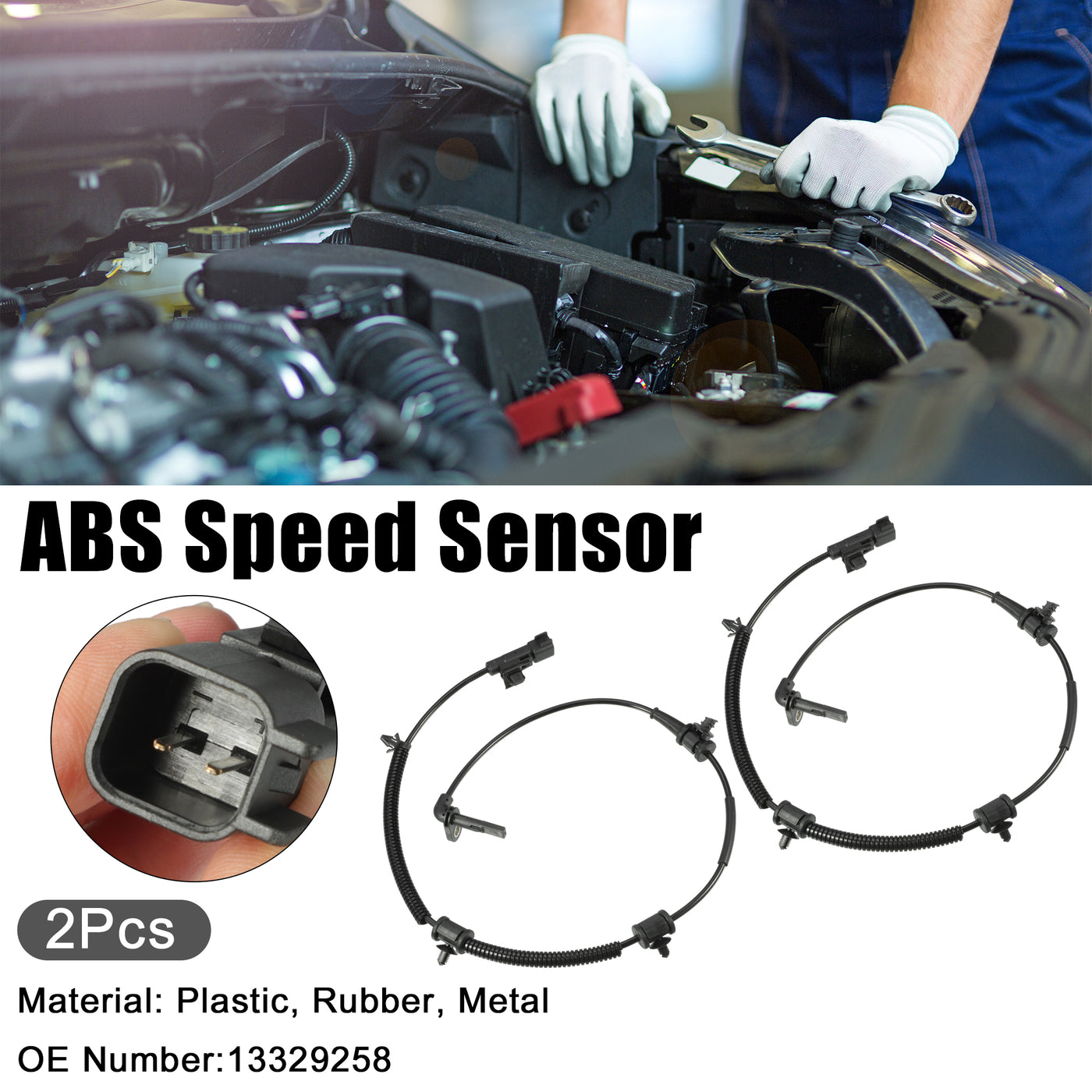 ACROPIX Auto ABS Raddrehzahlsensor passend für Chevrolet Nr. 13329258 - 2 Stück