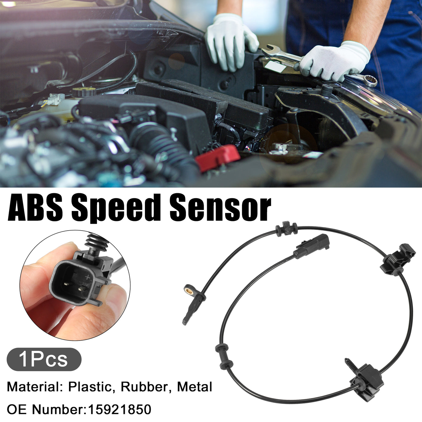 ACROPIX Car ABS Wheel Speed Sensor Fit for Cadillac SRX Base 2010 2011 No.15921850 - Pack of 1