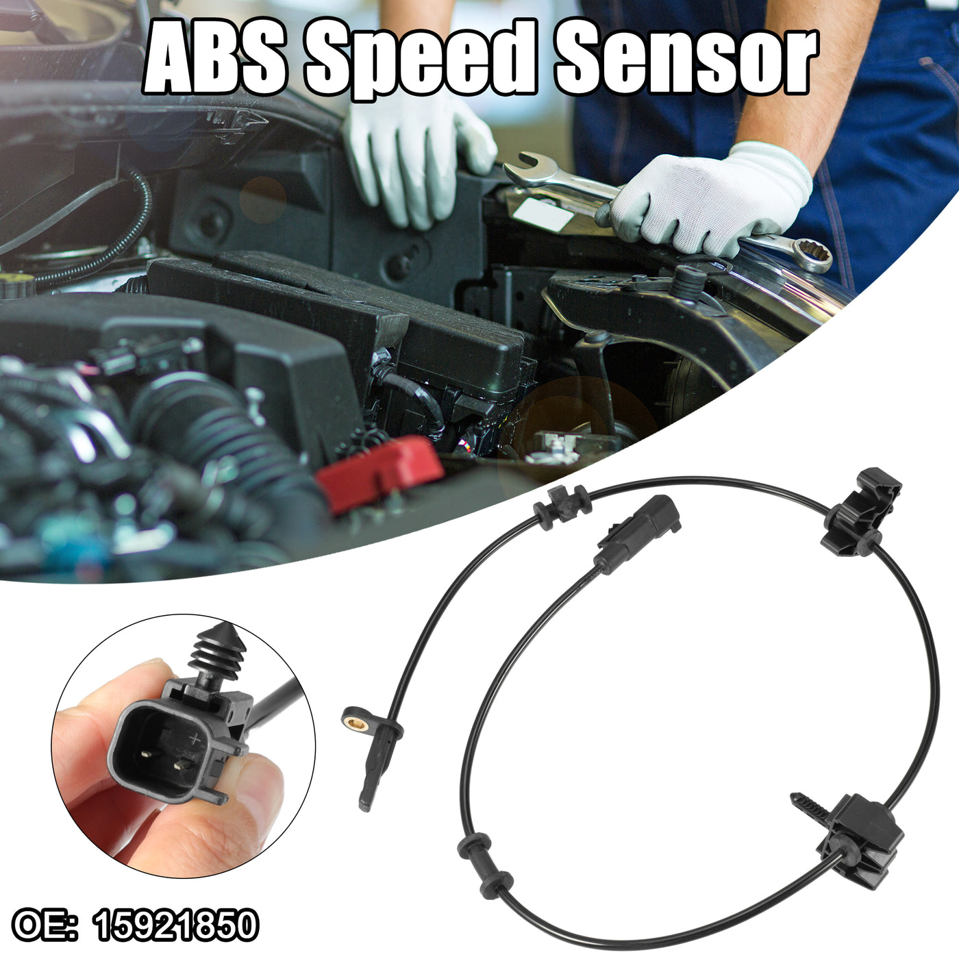 ACROPIX Car ABS Wheel Speed Sensor Fit for Cadillac SRX Base 2010 2011 No.15921850 - Pack of 1