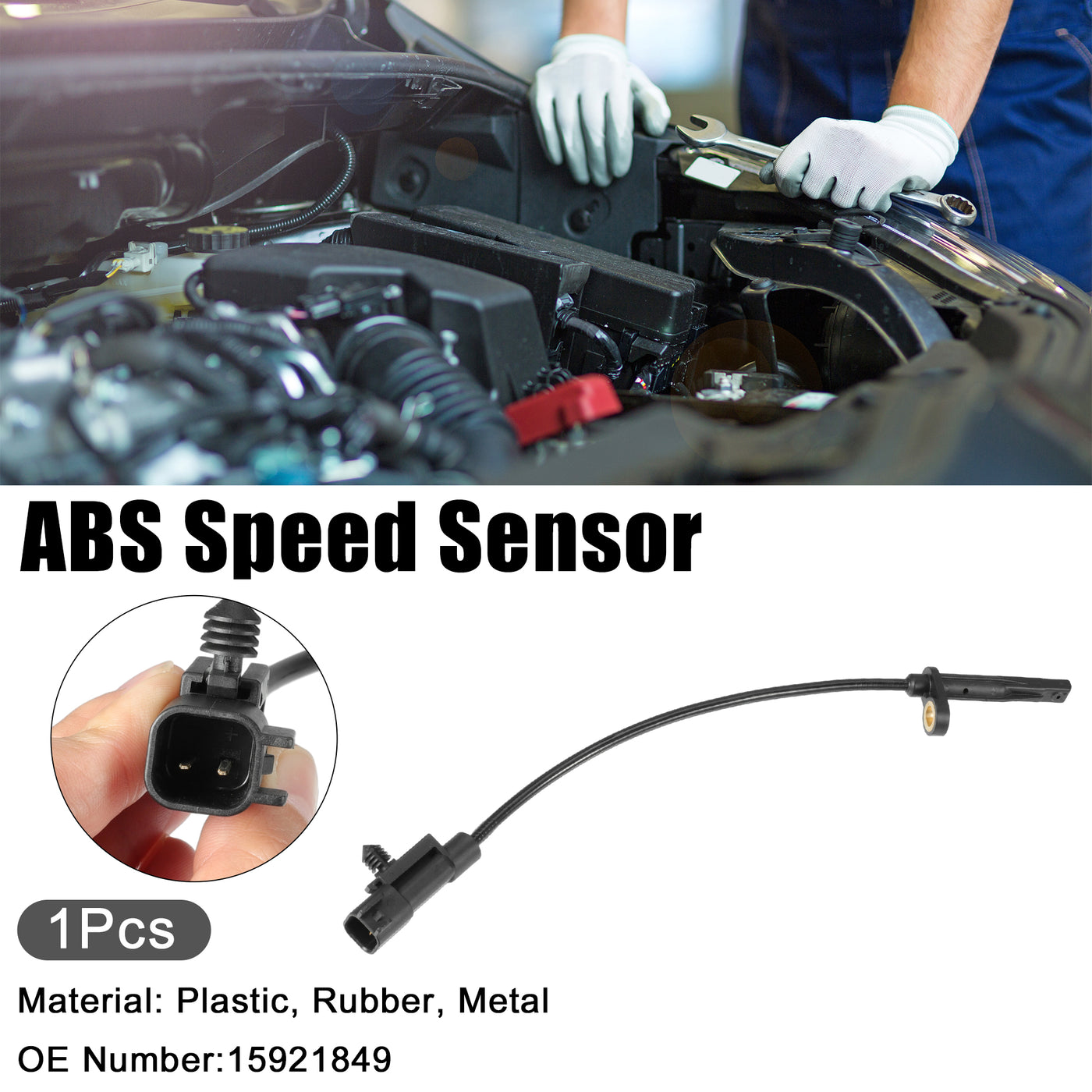 ACROPIX Car ABS Wheel Speed Sensor Fit for Cadillac SRX Base 2010 2011 No.15921849 - Pack of 1