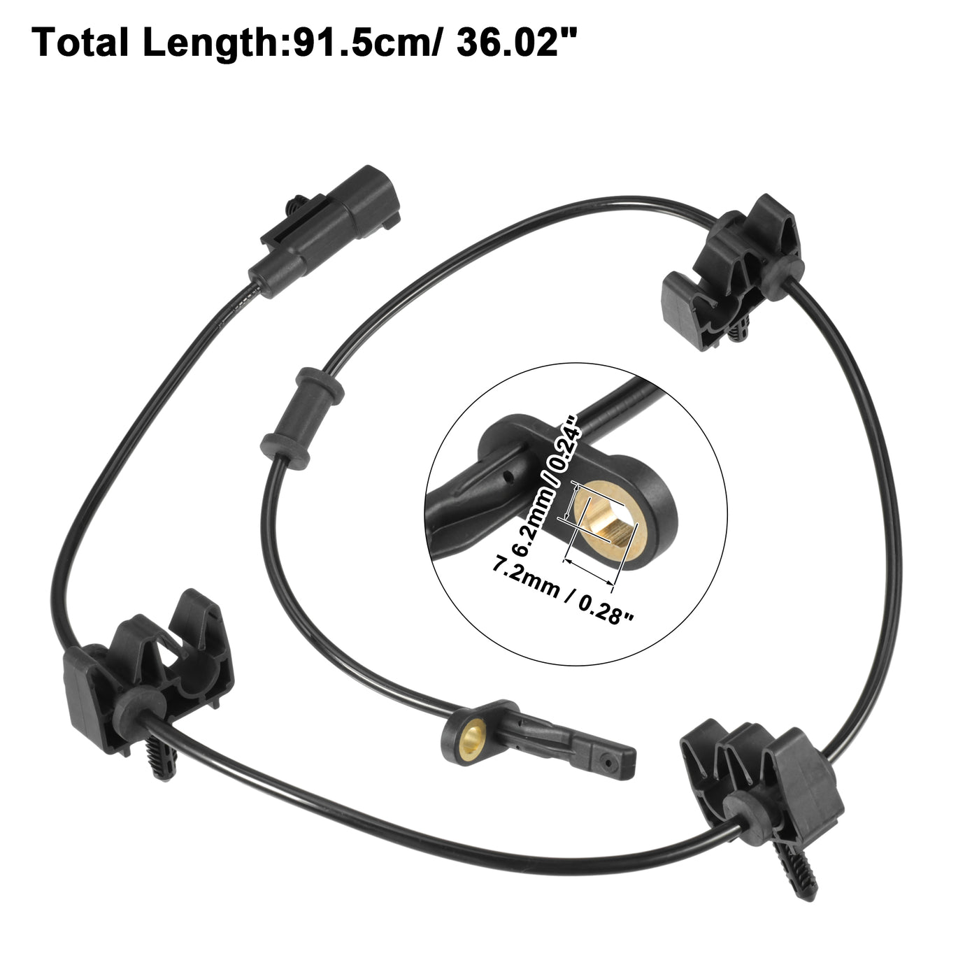 ACROPIX Car ABS Wheel Speed Sensor Fit for Cadillac SRX Base 2010 2011 No.25894693 - Pack of 1