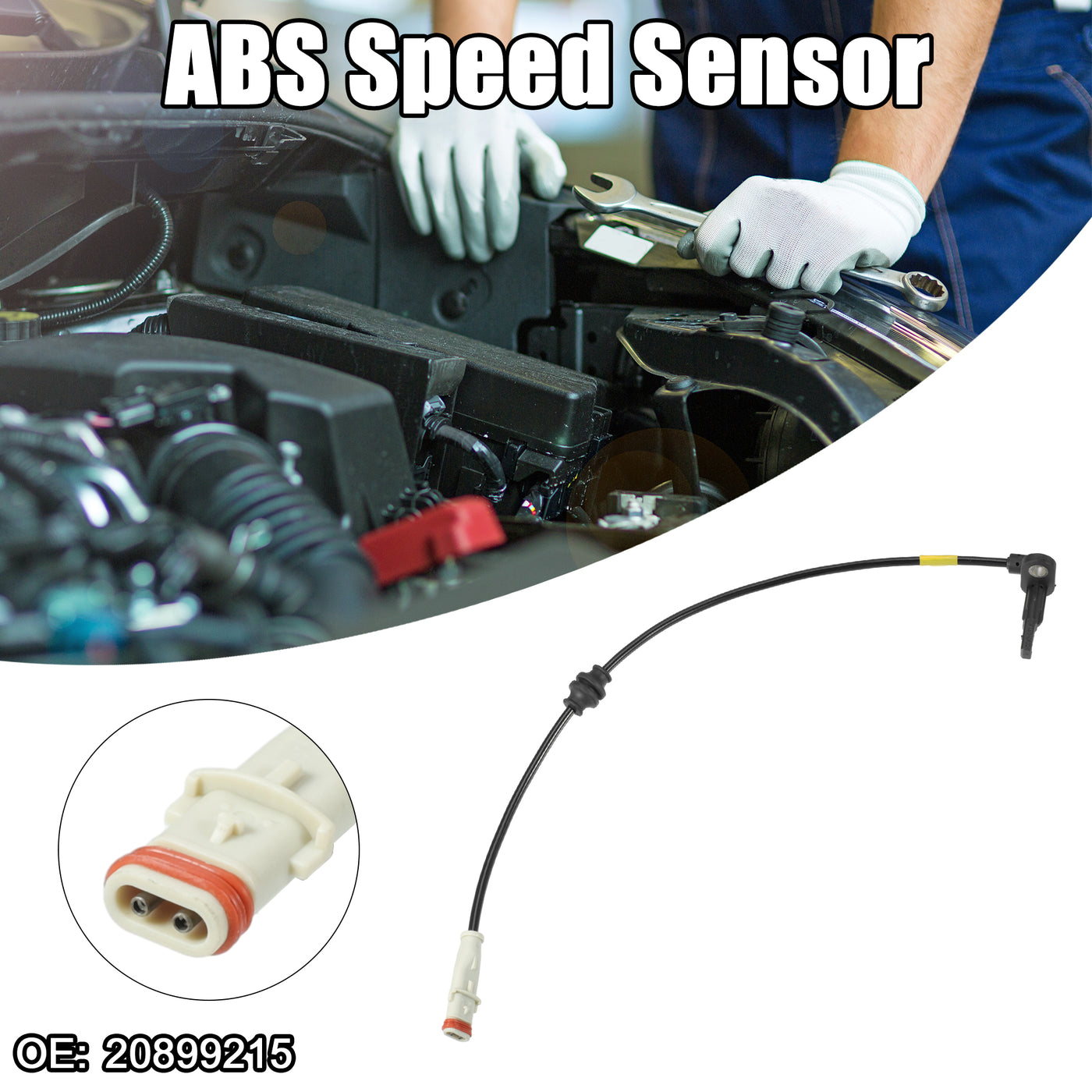 ACROPIX ABS Wheel Speed Sensor ABS Sensor Fit for Cadillac XTS 3.6L V6-Gas 2013-2019 No.20899215 - Pack of 1