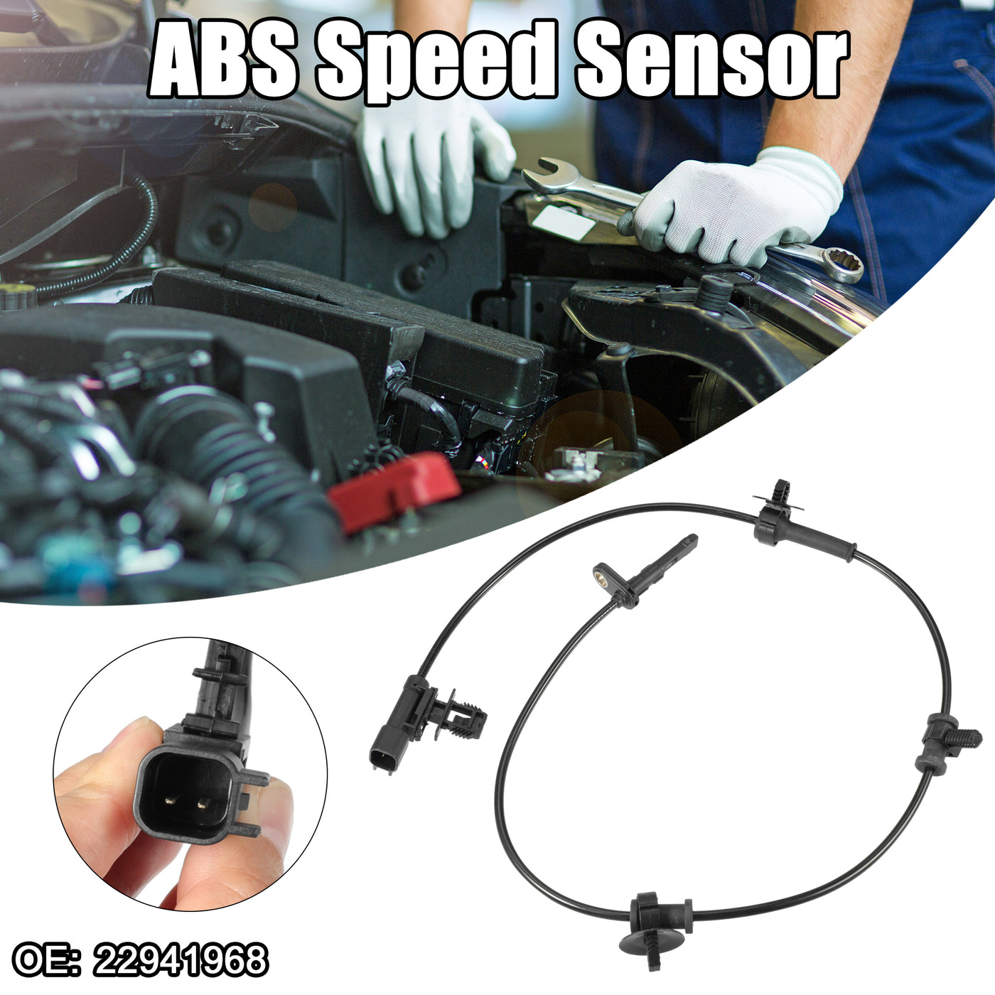 ACROPIX ABS Wheel Speed Sensor ABS Sensor Fit for Cadillac ATS 2013-2019 No.22941968 - Pack of 1