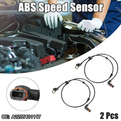 Harfington ABS Wheel Speed Sensor ABS Sensor Fit for Mercedes-Benz S430 S500 S600 S55 AMG 2003-2006 No.A2205401117 - Pack of 2