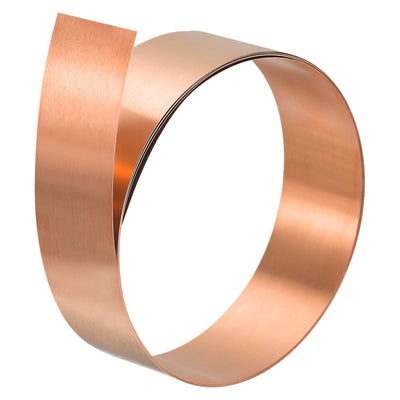 uxcell Uxcell Copper Sheet Roll, Metal Foil Plate 3000mm x 20mm x 0.1mm