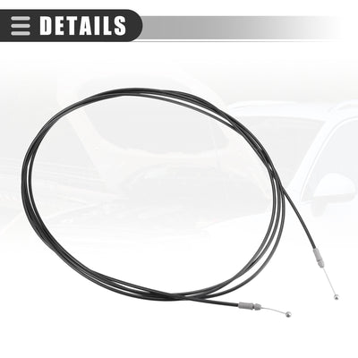 Harfington Car Rear Trunk Release Cable, for Toyota Yaris Sedan 2007-2014, Plastic Rubber, No.6460752090, Black