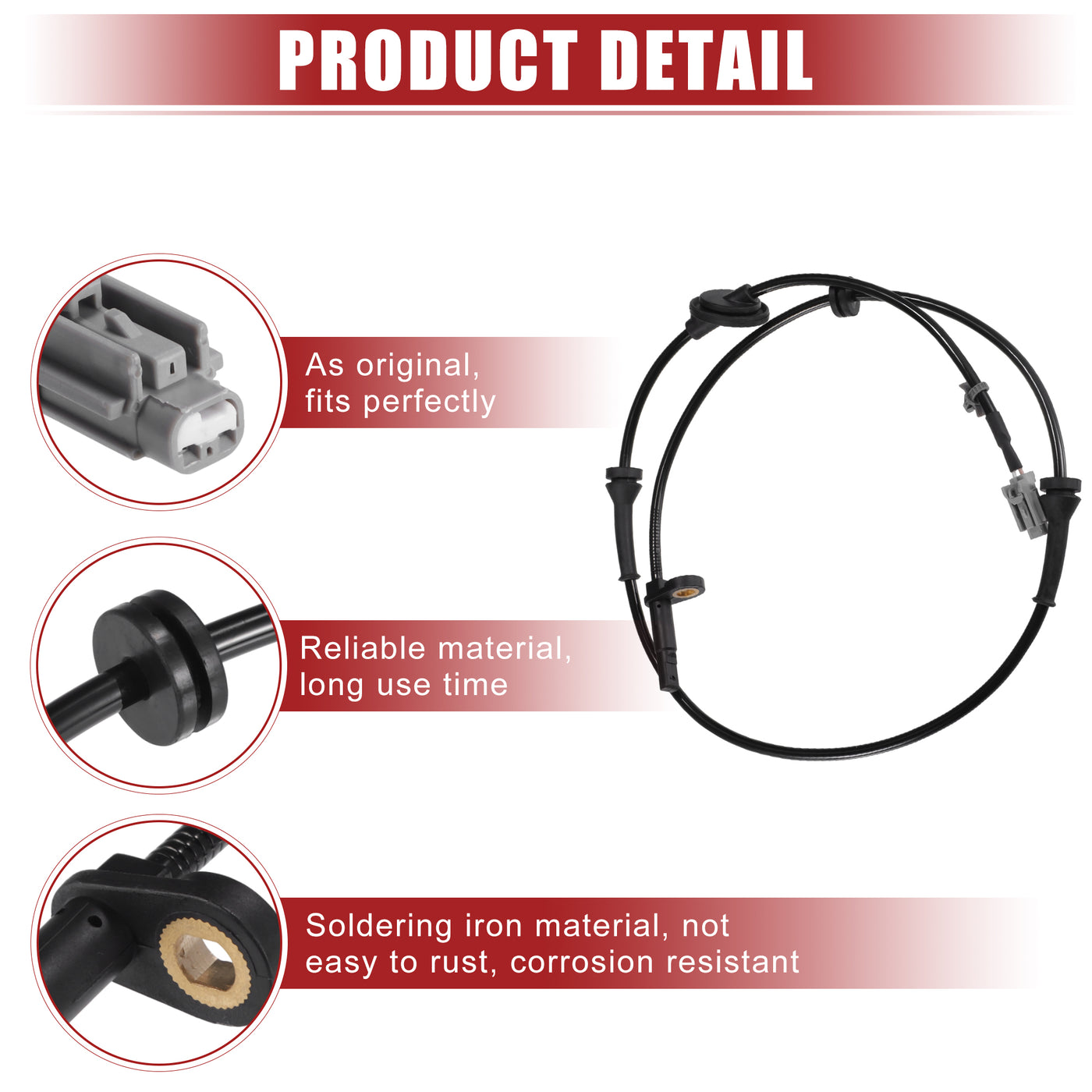 ACROPIX Car Front Left Right ABS Wheel Speed Sensor Fit for Nissan Murano 3.5L 2003-2007 No.47911CA000/47910CA000 - Pack of 2