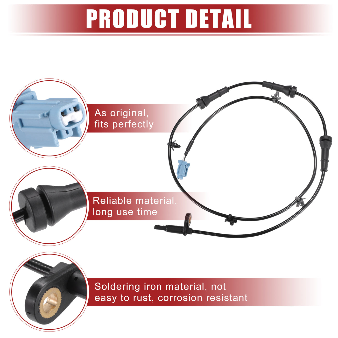 ACROPIX Car Rear Left ABS Wheel Speed Sensor Fit for Nissan Murano 2011-2014 No.479011AA0A - Pack of 1