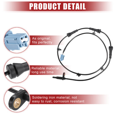 Harfington Car Rear Left ABS Wheel Speed Sensor Fit for Nissan Murano 2011-2014 No.479011AA0A - Pack of 1