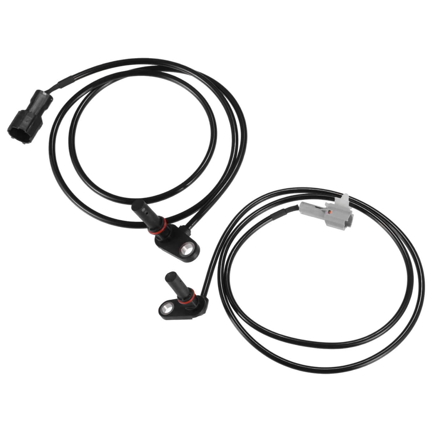 Hihaha No.MK584727/MK584728 ABS Wheel Speed Sensor for Mitsubishi FUSO CANTER/ Front Left Right/ Durable Metal/ 2 Pcs Black