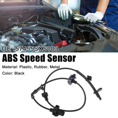 Harfington Front Left ABS Wheel Speed Sensor ABS Sensor Fit for Honda CR-V EX, EX-L, LX 2.4L L4 - Gas 2007-2011 No.57455SXS003 - Pack of 1