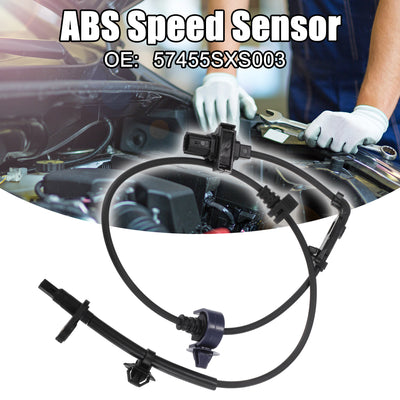 Harfington Front Left ABS Wheel Speed Sensor ABS Sensor Fit for Honda CR-V EX, EX-L, LX 2.4L L4 - Gas 2007-2011 No.57455SXS003 - Pack of 1