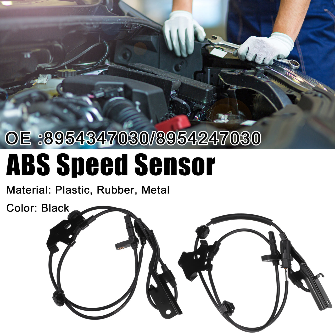 ACROPIX Front Left Right ABS Wheel Speed Sensor ABS Sensor Fit for Toyota Prius 2010-2015 Prius Plug-In 2012-2014 No.8954347030/8954247030 - Pack of 2