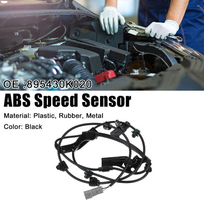 Harfington Front Left ABS Wheel Speed Sensor Fit for Toyota Hyacens Pickup Truck 2005-2022 No.895430K020 - Pack of 1