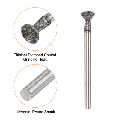 Harfington Diamond Grinding Head Spherical Head Rotary Tool