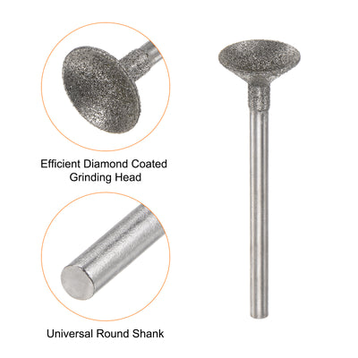 Harfington Diamond Grinding Head Spherical Head Rotary Tool