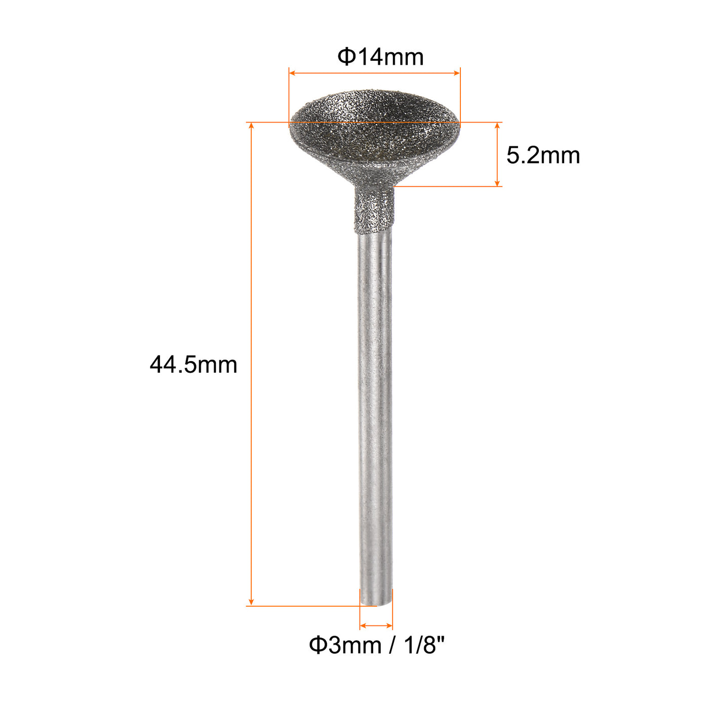 Harfington Diamond Grinding Head Spherical Head Rotary Tool